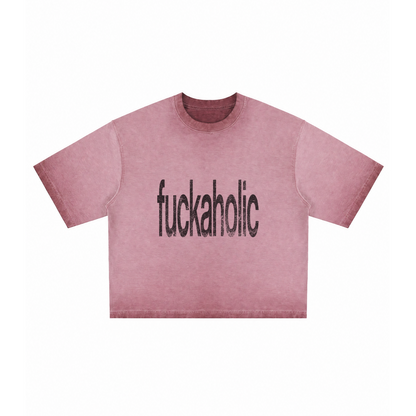 Fuckaholic Reverse Dyed Boxy T-Shirt